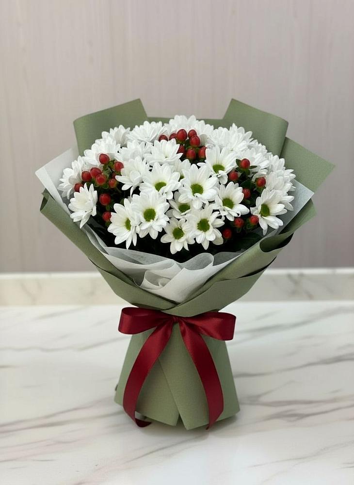 Букет цветов из: Хризантемы в Красочном
