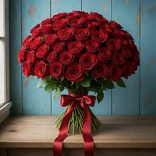 Букет Красные розы Блэк Меджик #REPLACE_PRED# Красочном