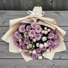 Букет цветов из:  Розы и Хризантемы в Красочном