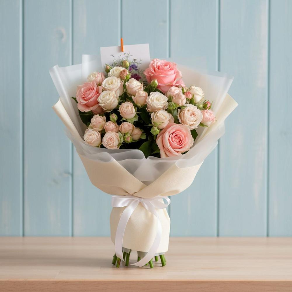 Букет цветов из: Розы в Красочном