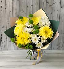 Букет цветов из:  Хризантемы #REPLACE_PRED# Красочном