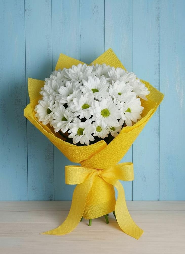 Букет цветов из: Хризантемы в Красочном