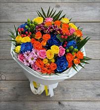 Букет цветов из:  Розы и Хризантемы в Красочном