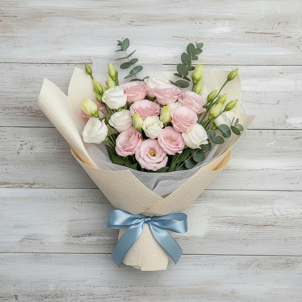 Букет цветов из: Лизиантусы в Красочном